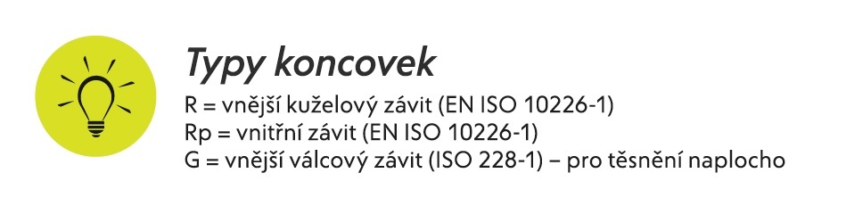 Typy koncovek